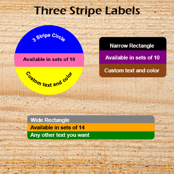 Three Stripe Labels