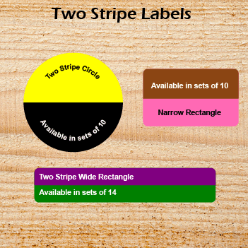 Two Stripe Labels