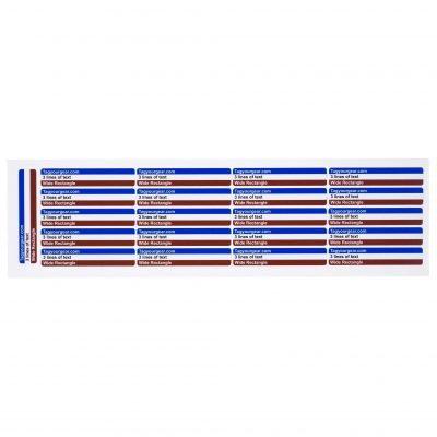 Wide Rectangle Three Stripe 21 Label Pack – TagYourGear